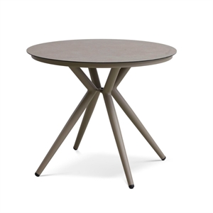 Kalong rundt havebord - Stone / Taupe - Mål: Ø90 cm.